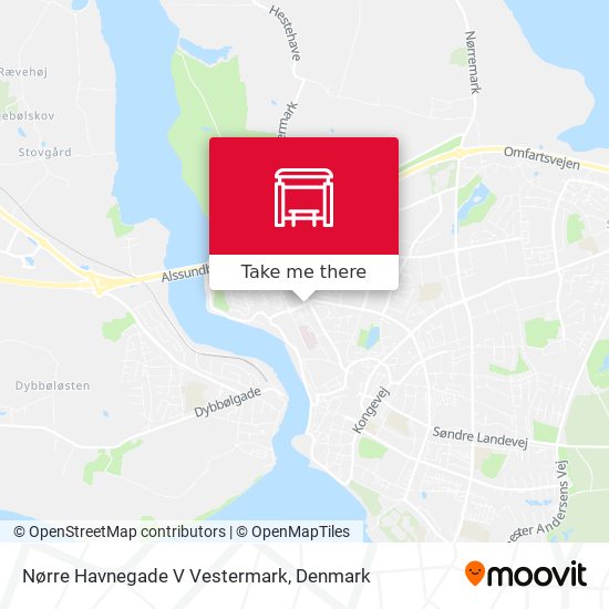 Nørre Havnegade V Vestermark map