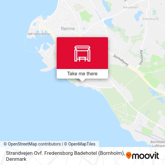 Strandvejen Ovf. Fredensborg Badehotel (Bornholm) map
