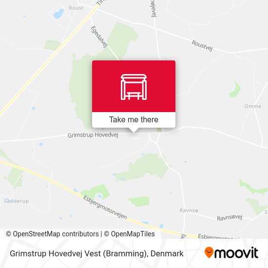 Grimstrup Hovedvej Vest (Bramming) map