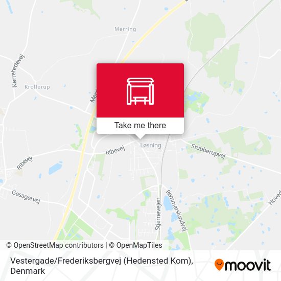 Vestergade / Frederiksbergvej (Hedensted Kom) map