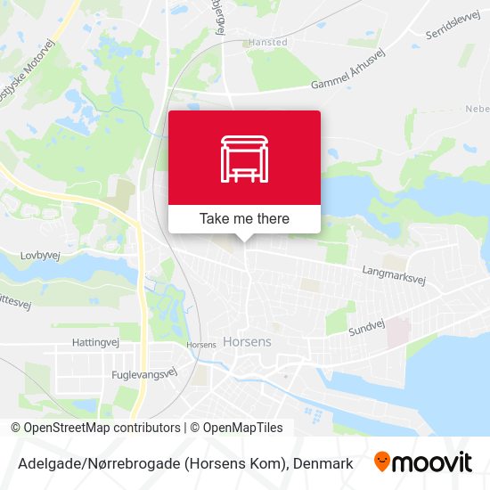 Adelgade / Nørrebrogade (Horsens Kom) map