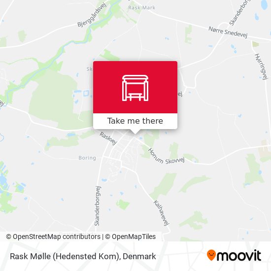 Rask Mølle (Hedensted Kom) map