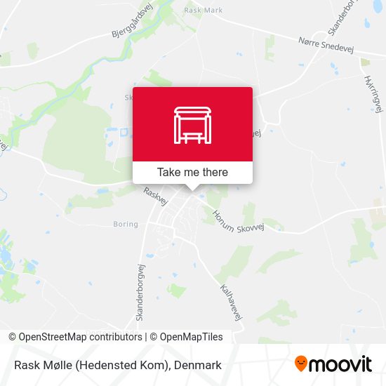 Rask Mølle (Hedensted Kom) map