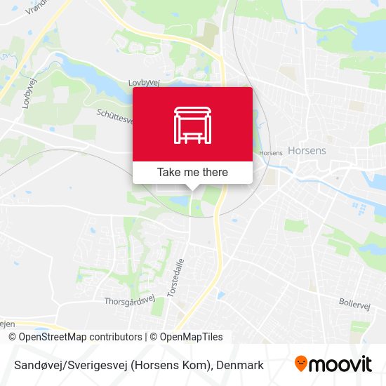 Sandøvej / Sverigesvej (Horsens Kom) map