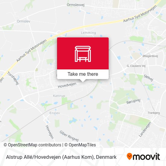 Alstrup Allé / Hovedvejen (Aarhus Kom) map