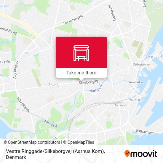 Vestre Ringgade / Silkeborgvej (Aarhus Kom) map