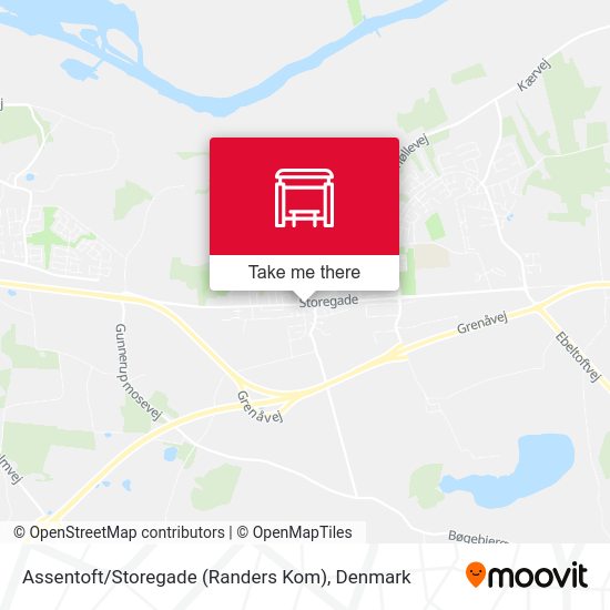 Assentoft / Storegade (Randers Kom) map