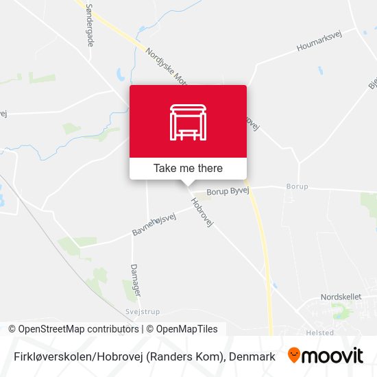 Firkløverskolen / Hobrovej (Randers Kom) map