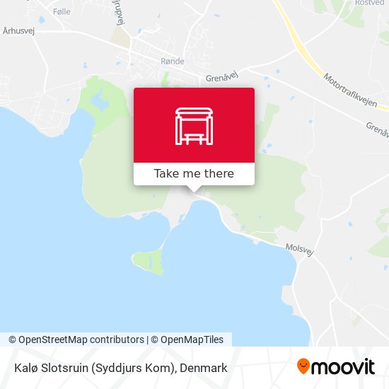 Kalø Slotsruin (Syddjurs Kom) map