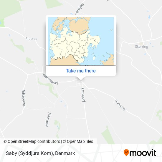 Søby (Syddjurs Kom) map