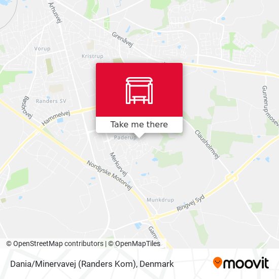 Dania/Minervavej (Randers Kom) map