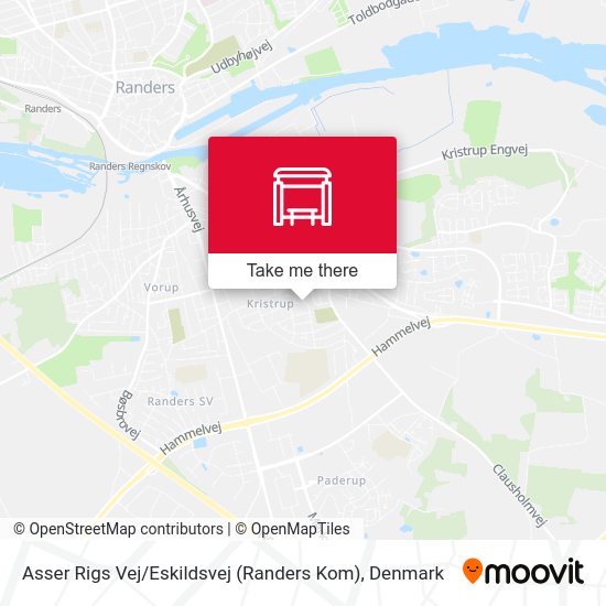 Asser Rigs Vej / Eskildsvej (Randers Kom) map