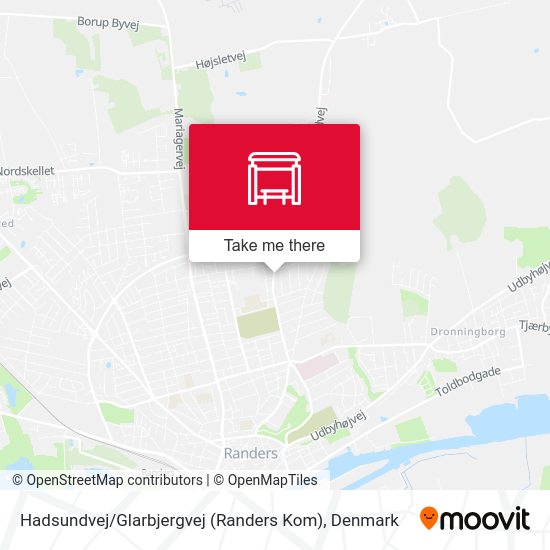 Hadsundvej / Glarbjergvej (Randers Kom) map