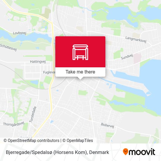 Bjerregade / Spedalsø (Horsens Kom) map