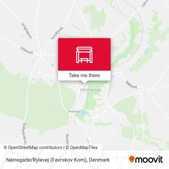 Nørregade / Rylevej (Favrskov Kom) map