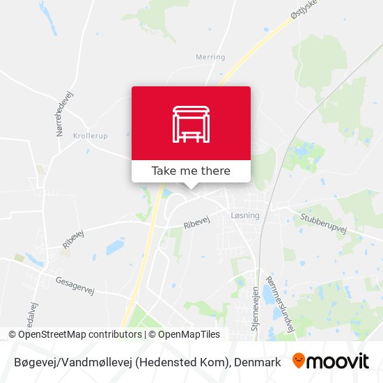 Bøgevej / Vandmøllevej (Hedensted Kom) map