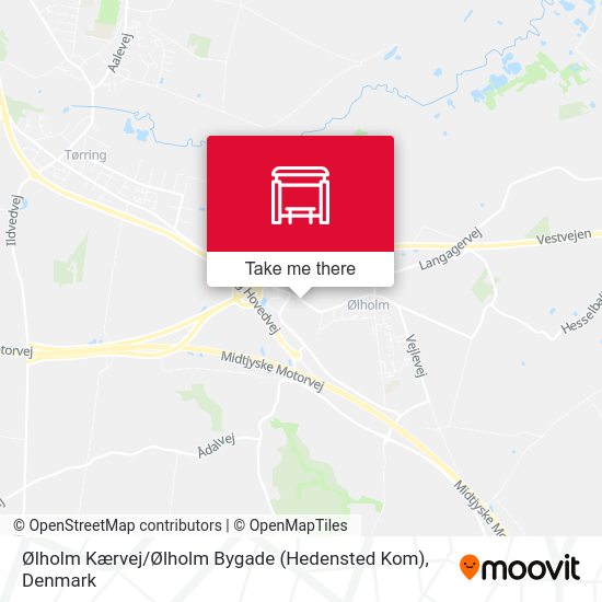 Ølholm Kærvej / Ølholm Bygade (Hedensted Kom) map