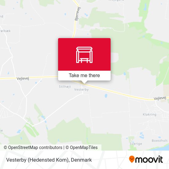 Vesterby (Hedensted Kom) map