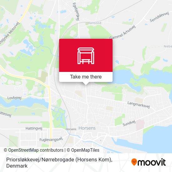 Priorsløkkevej / Nørrebrogade (Horsens Kom) map