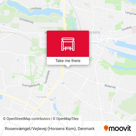 Rosenvænget / Vejlevej (Horsens Kom) map