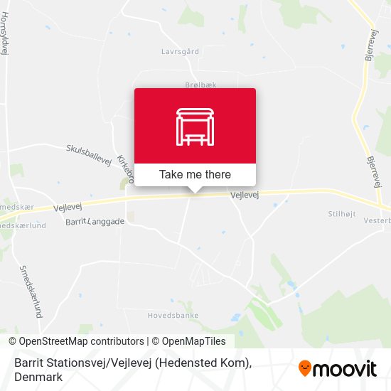 Barrit Stationsvej / Vejlevej (Hedensted Kom) map
