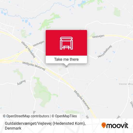 Guldaldervænget / Vejlevej (Hedensted Kom) map