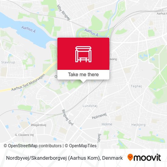 Nordbyvej / Skanderborgvej (Aarhus Kom) map