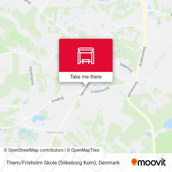 Them / Frisholm Skole (Silkeborg Kom) map