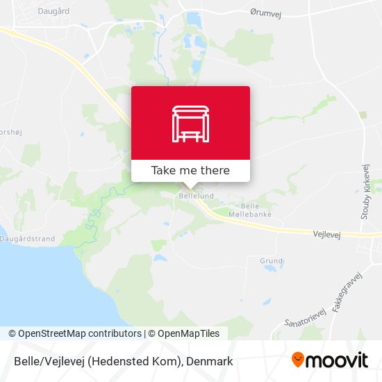 Belle/Vejlevej (Hedensted Kom) map