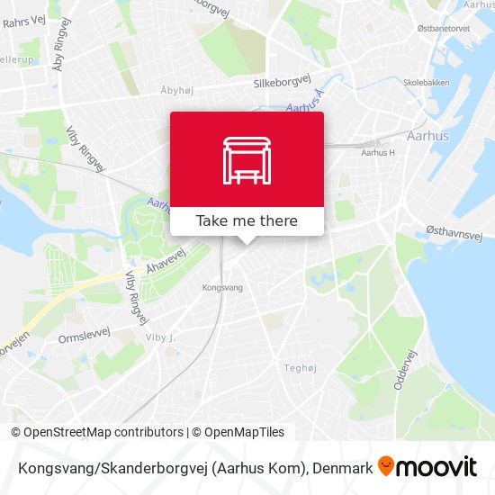 Kongsvang / Skanderborgvej (Aarhus Kom) map
