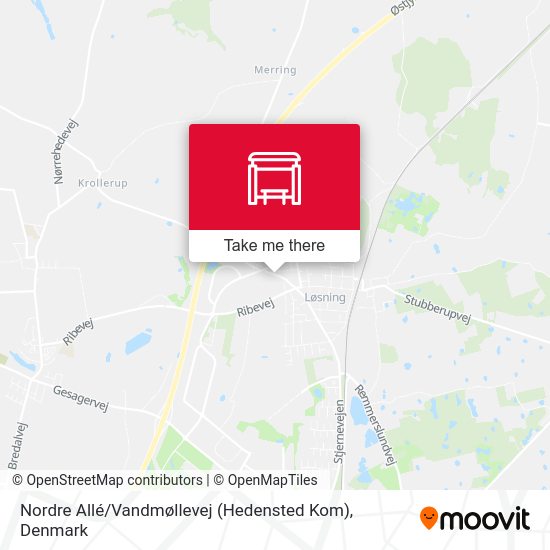 Nordre Allé / Vandmøllevej (Hedensted Kom) map