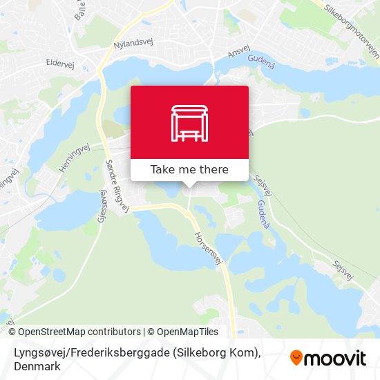 Lyngsøvej / Frederiksberggade (Silkeborg Kom) map