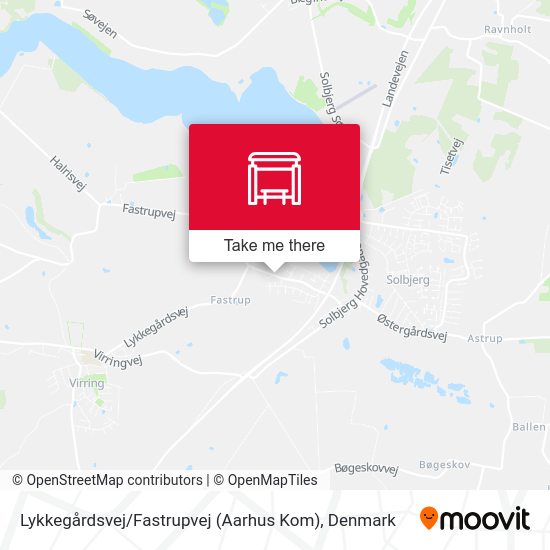Lykkegårdsvej / Fastrupvej (Aarhus Kom) map