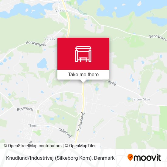Knudlund / Industrivej (Silkeborg Kom) map