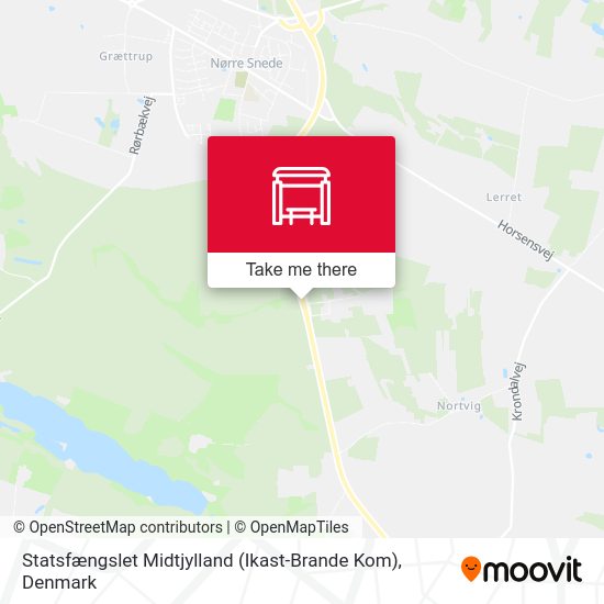 Statsfængslet Midtjylland (Ikast-Brande Kom) map