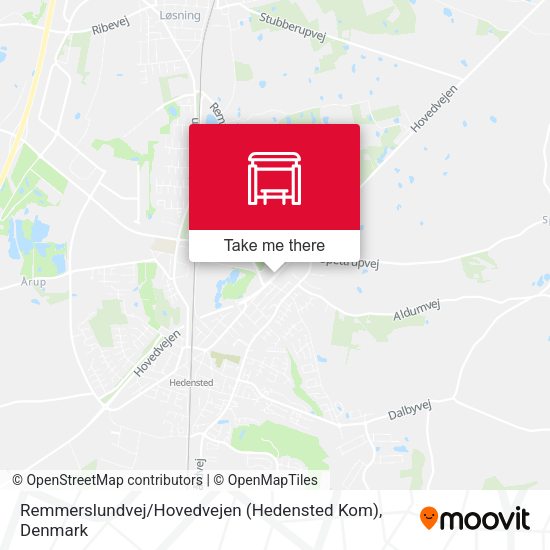 Remmerslundvej / Hovedvejen (Hedensted Kom) map