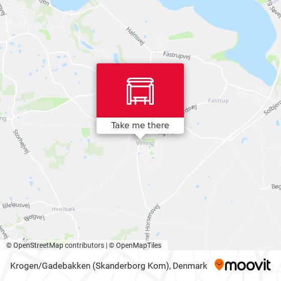 Krogen / Gadebakken (Skanderborg Kom) map