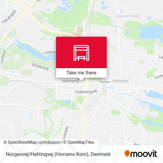 Norgesvej / Hattingvej (Horsens Kom) map