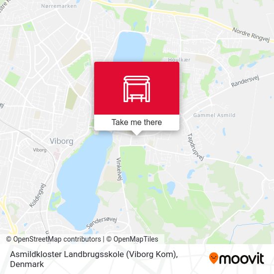 Asmildkloster Landbrugsskole (Viborg Kom) map
