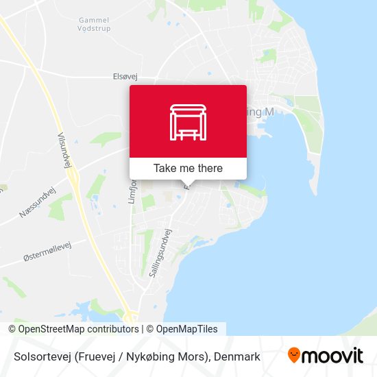 Solsortevej (Fruevej / Nykøbing Mors) map