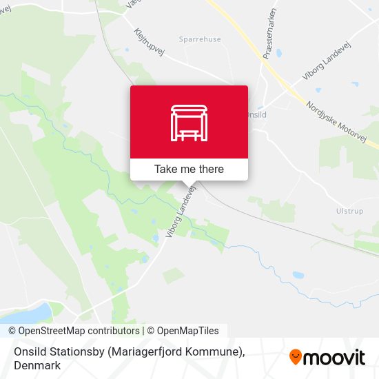 Onsild Stationsby (Mariagerfjord Kommune) map