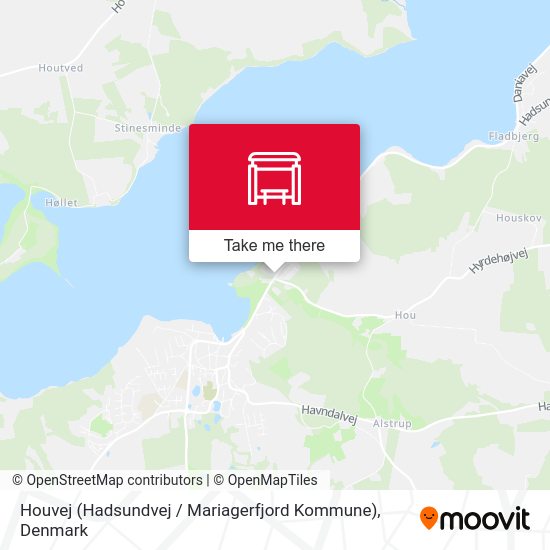 Houvej (Hadsundvej / Mariagerfjord Kommune) map