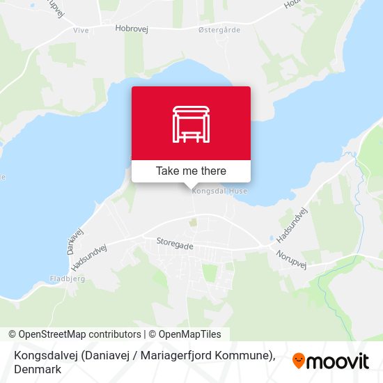 Kongsdalvej (Daniavej / Mariagerfjord Kommune) map