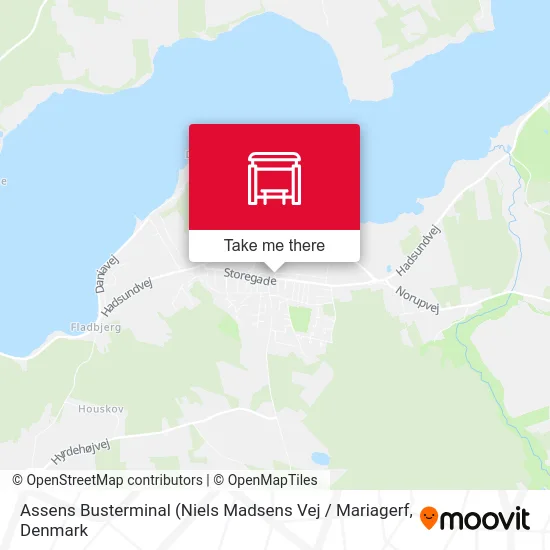 Assens Busterminal map