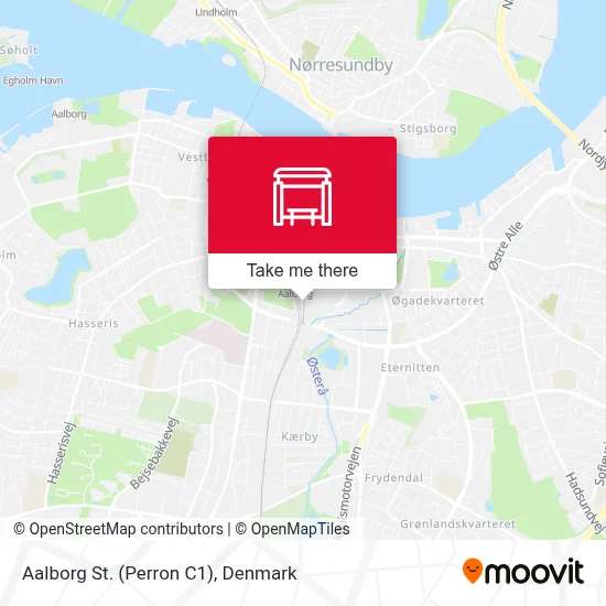 Aalborg St. (Perron C1) map