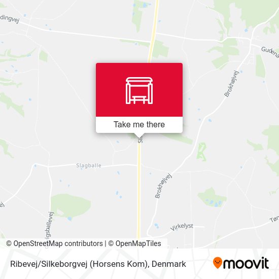 Ribevej / Silkeborgvej (Horsens Kom) map