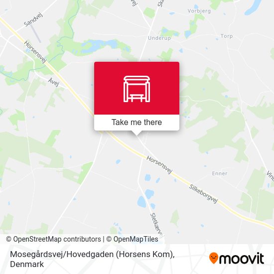 Mosegårdsvej / Hovedgaden (Horsens Kom) map