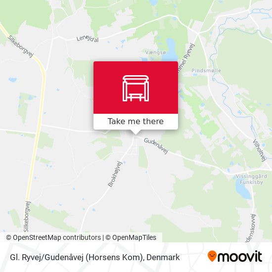 Gl. Ryvej / Gudenåvej (Horsens Kom) map
