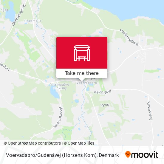 Voervadsbro / Gudenåvej (Horsens Kom) map