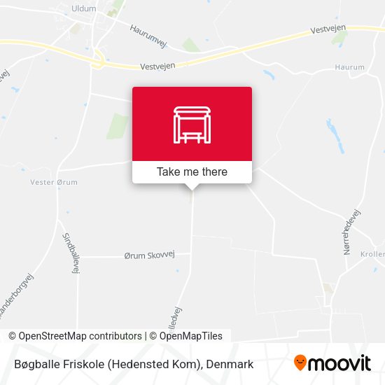 Bøgballe Friskole (Hedensted Kom) map